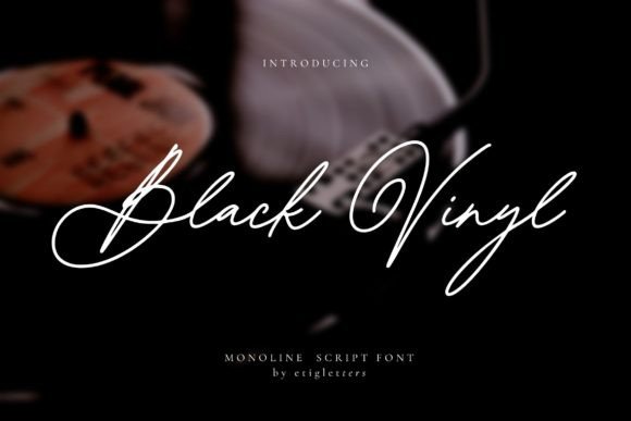 Black Vinyl: A Handwritten Font for Creative Makers