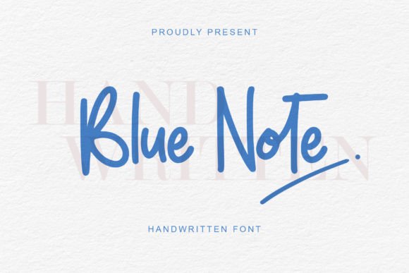 Blue Note: Your Perfect Handwritten Font for Craft Projects