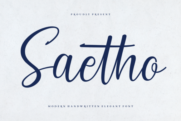 Bring Elegance to Your Creations with Saetho Font