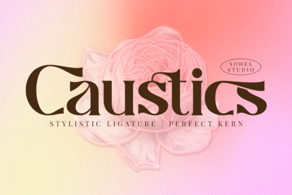Caustics: A Cool and Distinct Serif Font for Creative Campaigns