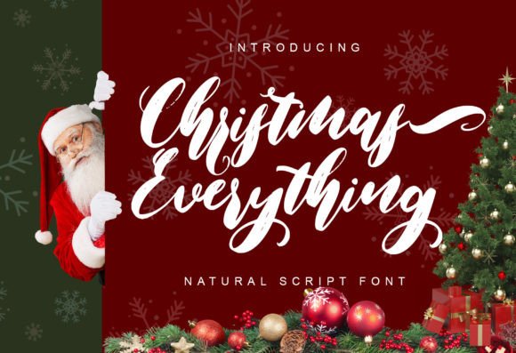 Christmas Everything: A Dazzling Handwritten Font for Makers
