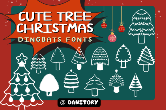Cute Tree Christmas: A Charming Font for Festive Web Designs