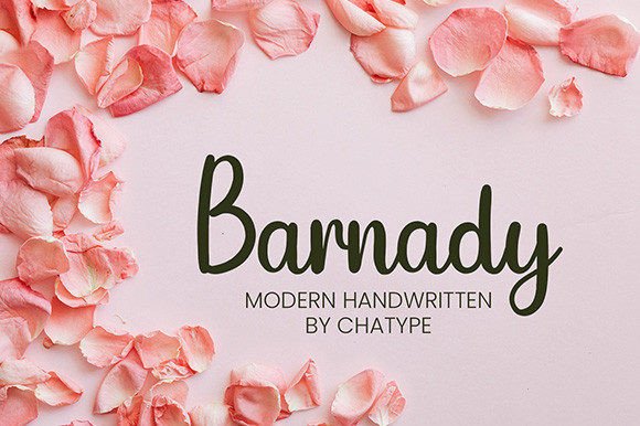 Discover the Charm of Barnady: A Handwritten Font for Makers