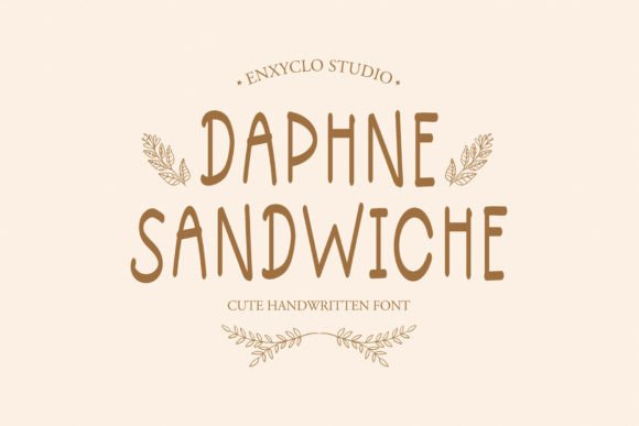 Discover the Charm of Daphne Sandwiche: A Unique Handwritten Font