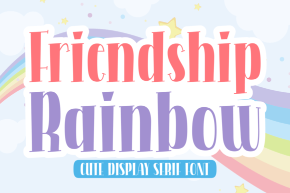 Discover the Charm of Friendship Rainbow Font