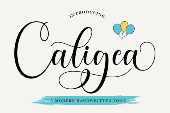 Discover the Elegance of Caligea: A Modern Calligraphic Font