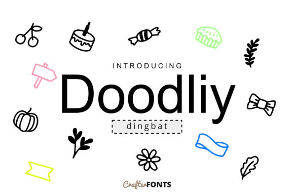 Doodly Doodle: A Stylish and Cute Dingbats Font for Crafters