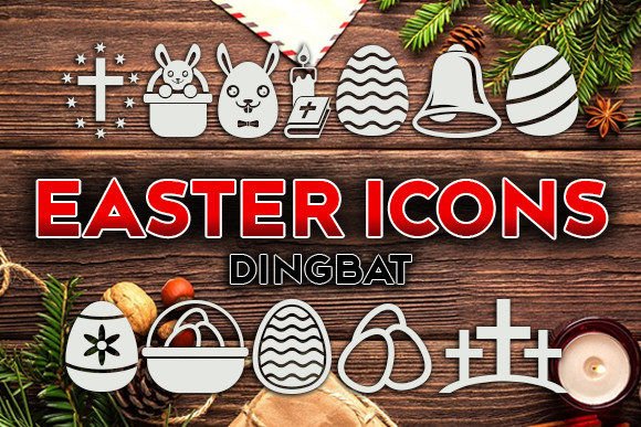 Easter Icons: A Charming Dingbats Font for Easter Designs
