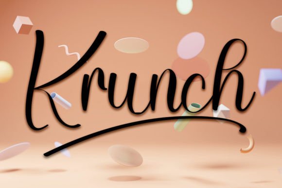 Elevate Your Craft with Krunch: A Trendy Handwritten Font