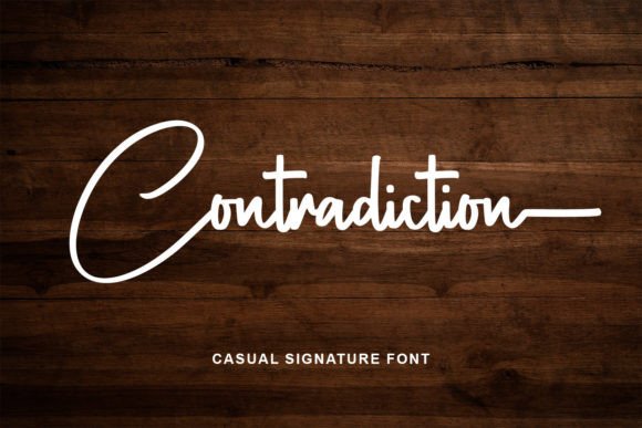 Enhance Your Brand with Contradiction: A Bold Signature Font