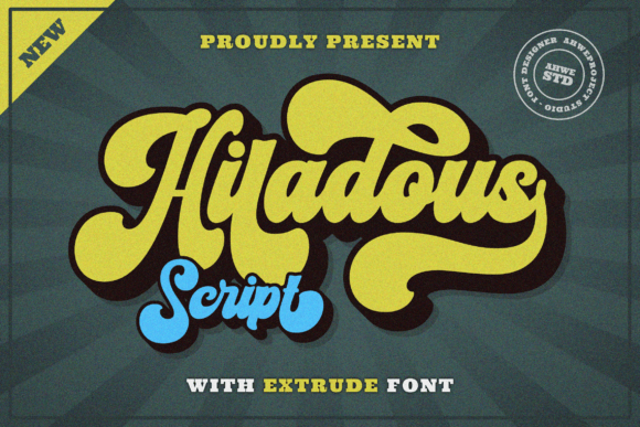 Enhance Your Brand with Hiladous: A Bold and Retro Font