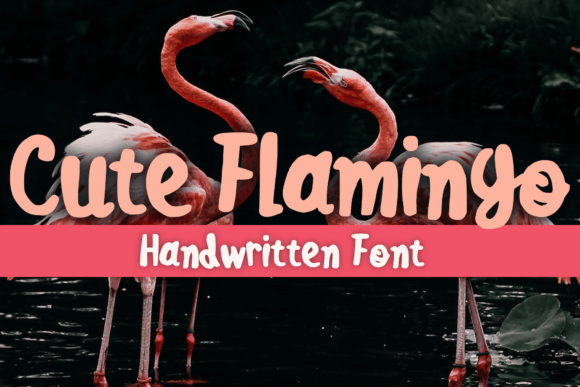 Explore the Charm of Cute Flamingo Font