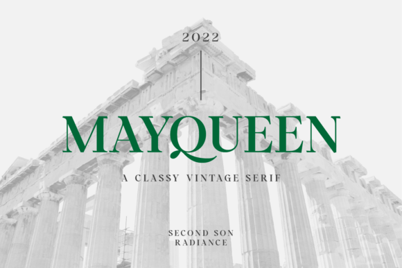 Mayqueen: The Perfect Serif Font for Elegant Craft Projects