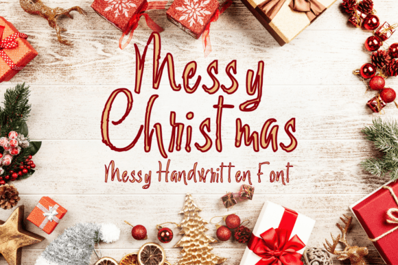 Messy Christmas: A Quirky Handwritten Font for Creative Projects
