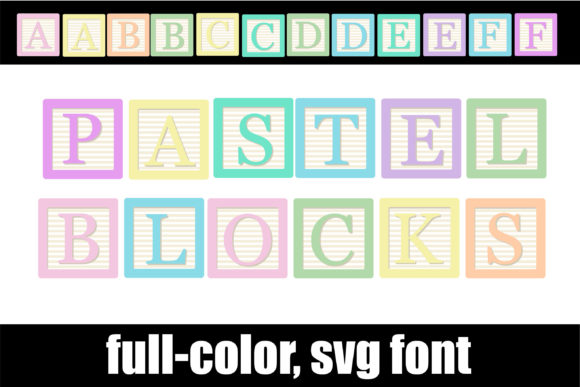 Pastel Blocks: A Colorful Font for Creative Campaigns
