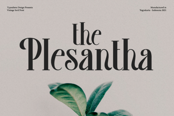 Plesantha: The Perfect Serif Font for Elegant Campaigns