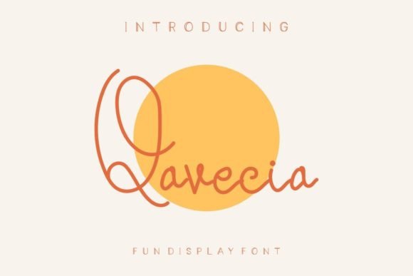 Qavecia: A Fun and Quirky Handwritten Font for Crafters