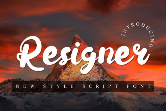 Resigner: A Versatile Script Handwritten Font for Creative Campaigns