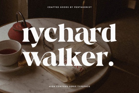 Rychard Walker: A Bold and Stylish Serif Font for Editorial Design