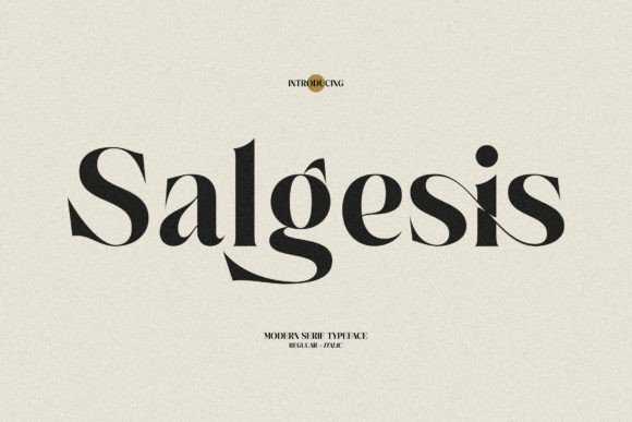 Salgesis: A Modern and Classic Serif Font for Elegant Web Design