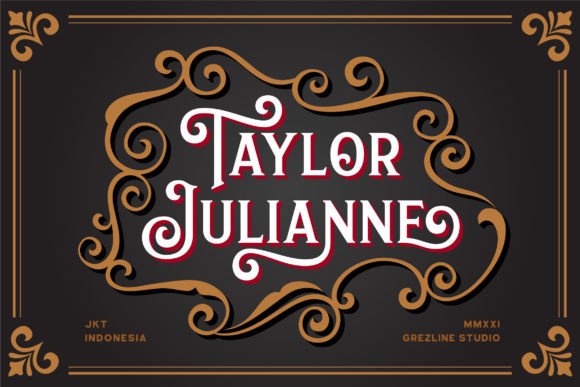 Taylor Julianne: A Bold Serif Font for Editorial Design