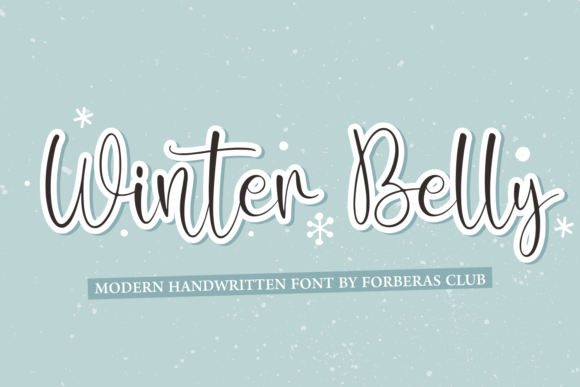Winter Belly: A Sweet and Cursive Font for Elegant Branding